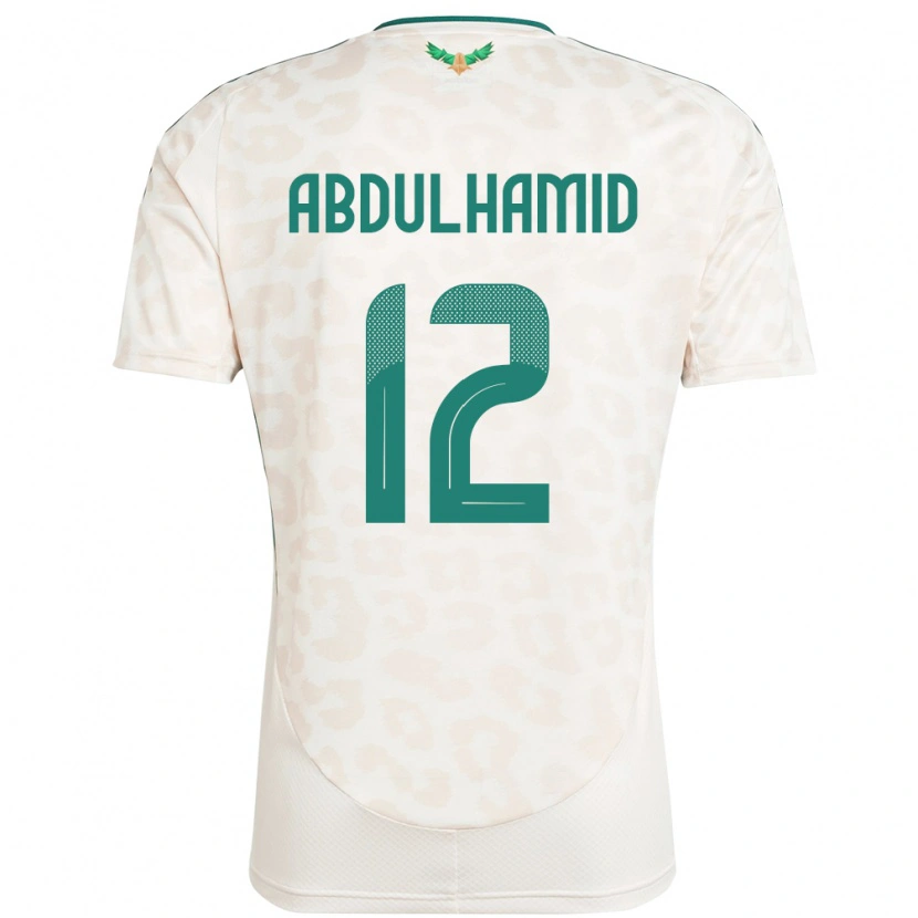 Danxen Damen Saudi-Arabien Saud Abdulhamid #12 Weiß Auswärtstrikot Trikot 24-26 T-Shirt Schweiz