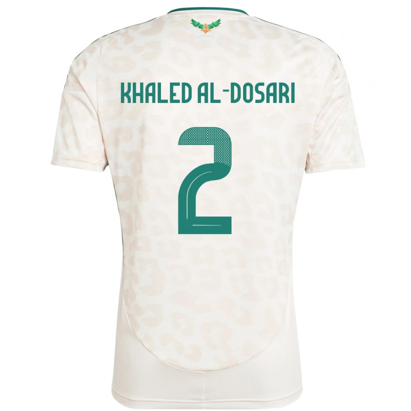 Danxen Damen Saudi-Arabien Yazeed Khaled Al-Dosari #2 Weiß Auswärtstrikot Trikot 24-26 T-Shirt Schweiz