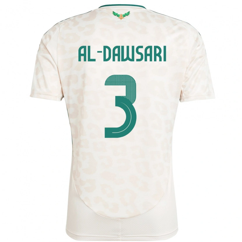 Danxen Damen Saudi-Arabien Mohammed Al-Dawsari #3 Weiß Auswärtstrikot Trikot 24-26 T-Shirt Schweiz