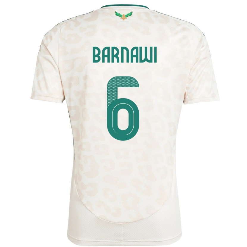 Danxen Damen Saudi-Arabien Saleh Barnawi #6 Weiß Auswärtstrikot Trikot 24-26 T-Shirt Schweiz