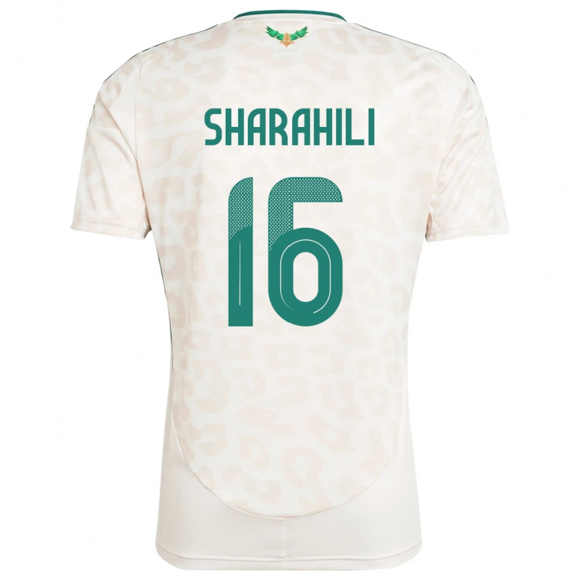 Danxen Damen Saudi-Arabien Khalid Mashhour Sharahili #16 Weiß Auswärtstrikot Trikot 24-26 T-Shirt Schweiz