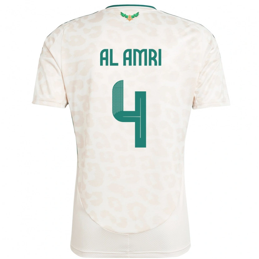 Danxen Damen Saudi-Arabien Abdulelah Al Amri #4 Weiß Auswärtstrikot Trikot 24-26 T-Shirt Schweiz
