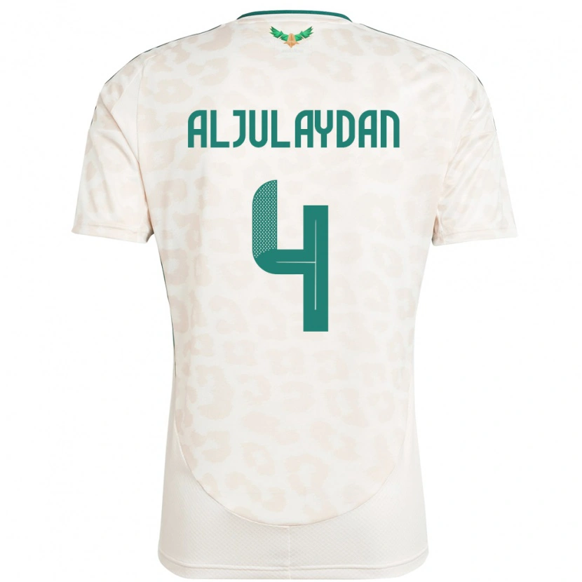 Danxen Damen Saudi-Arabien Ahmed Aljulaydan #4 Weiß Auswärtstrikot Trikot 24-26 T-Shirt Schweiz