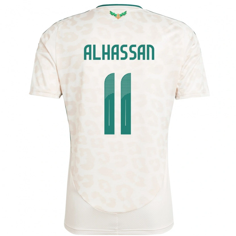 Danxen Damen Saudi-Arabien Abbas Alhassan #11 Weiß Auswärtstrikot Trikot 24-26 T-Shirt Schweiz