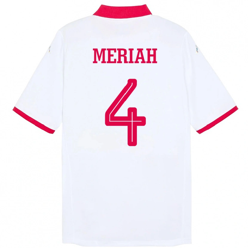 Danxen Damen Tunesien Yassine Meriah #4 Weiß Auswärtstrikot Trikot 24-26 T-Shirt Schweiz