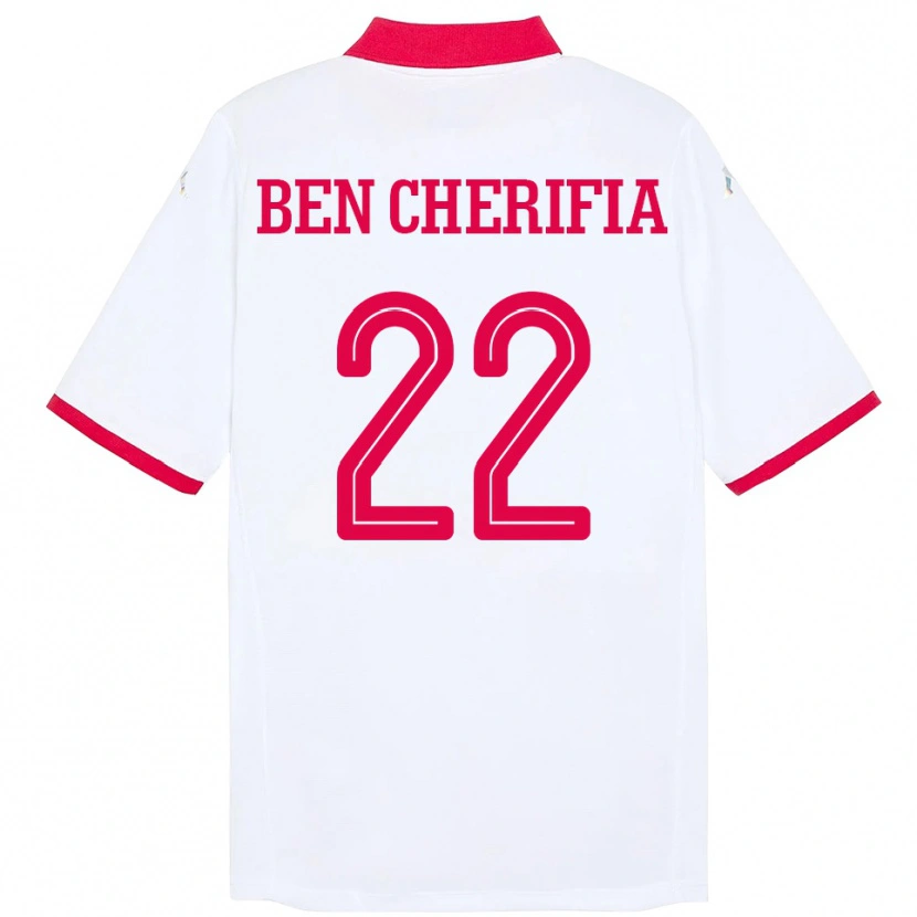 Danxen Damen Tunesien Moez Ben Cherifia #22 Weiß Auswärtstrikot Trikot 24-26 T-Shirt Schweiz