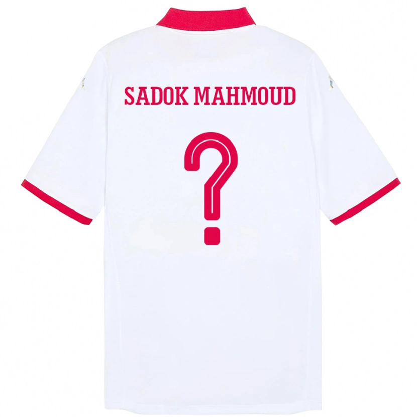 Danxen Damen Tunesien Mohamed Sadok Mahmoud #0 Weiß Auswärtstrikot Trikot 24-26 T-Shirt Schweiz