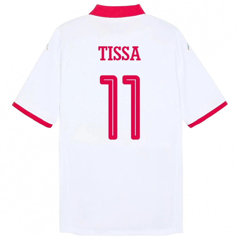 Danxen Damen Tunesien Wassim Tissa #11 Weiß Auswärtstrikot Trikot 24-26 T-Shirt Schweiz