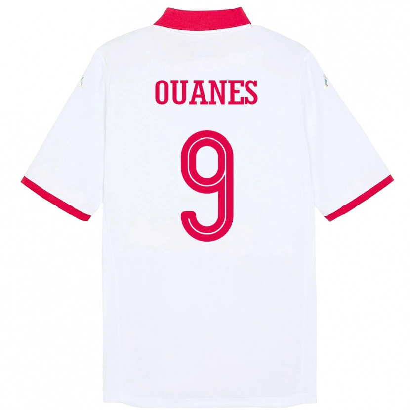 Danxen Damen Tunesien Mortadha Ben Ouanes #9 Weiß Auswärtstrikot Trikot 24-26 T-Shirt Schweiz