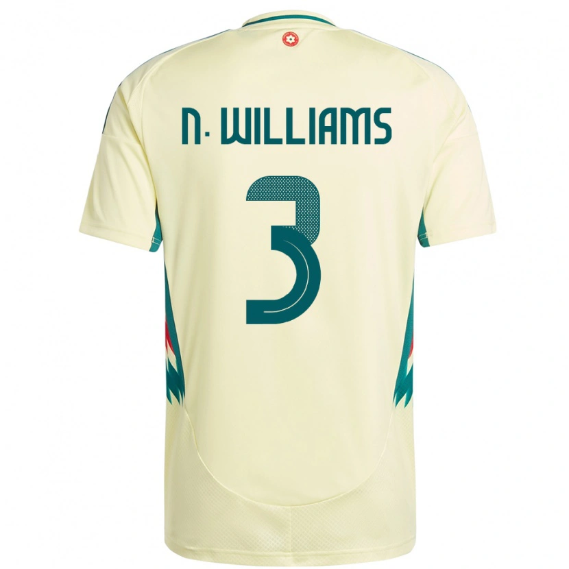 Danxen Damen Wales Neco Williams #3 Beige Gelb Auswärtstrikot Trikot 24-26 T-Shirt Schweiz
