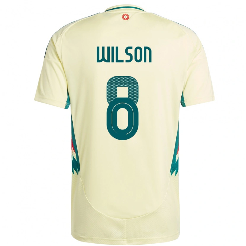 Danxen Damen Wales Harry Wilson #8 Beige Gelb Auswärtstrikot Trikot 24-26 T-Shirt Schweiz
