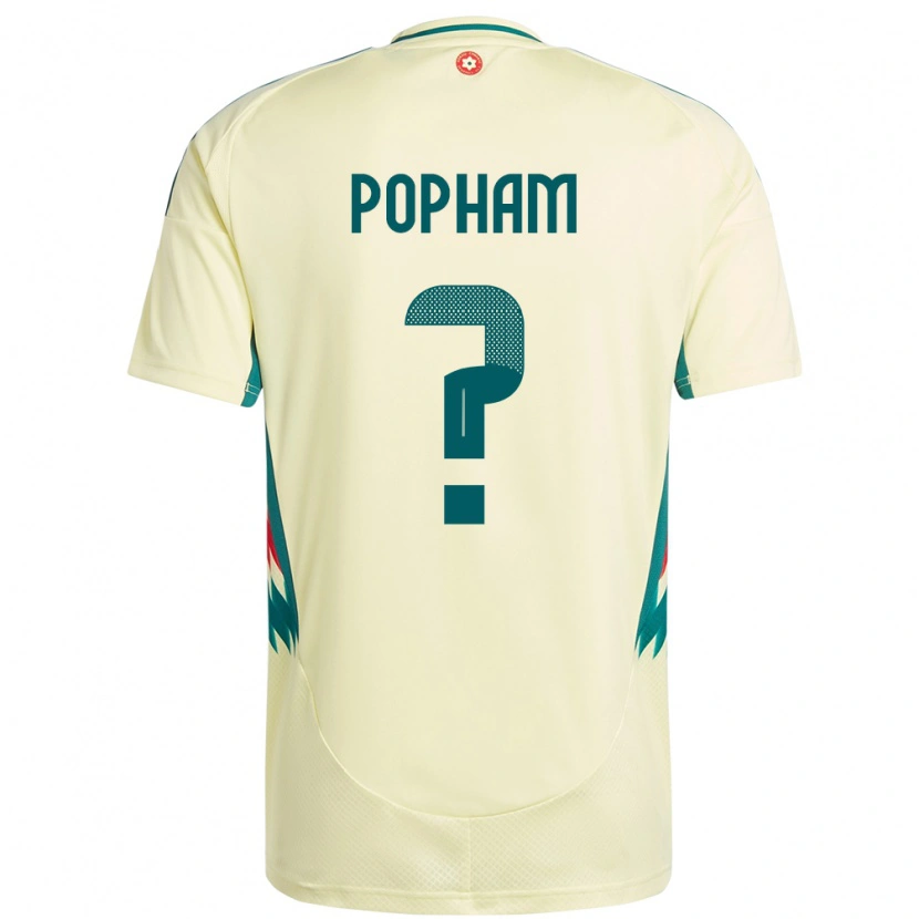Danxen Damen Wales Brogan Popham #0 Beige Gelb Auswärtstrikot Trikot 24-26 T-Shirt Schweiz