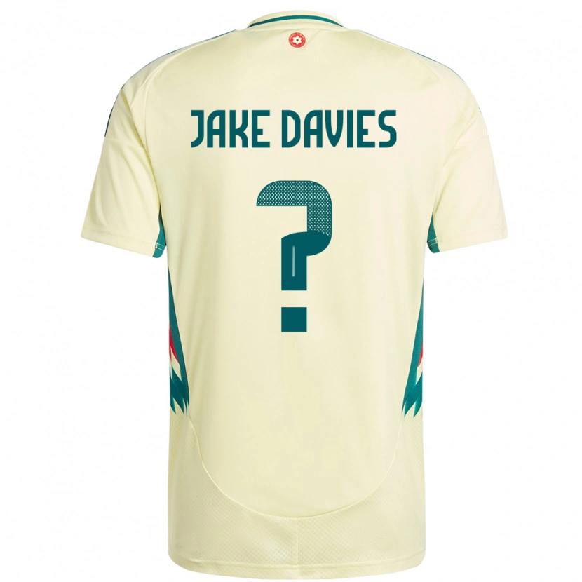 Danxen Damen Wales Jake Davies #0 Beige Gelb Auswärtstrikot Trikot 24-26 T-Shirt Schweiz