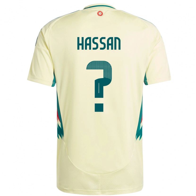 Danxen Damen Wales Rio Hassan #0 Beige Gelb Auswärtstrikot Trikot 24-26 T-Shirt Schweiz
