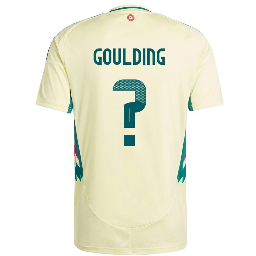 Danxen Damen Wales Dan Goulding #0 Beige Gelb Auswärtstrikot Trikot 24-26 T-Shirt Schweiz
