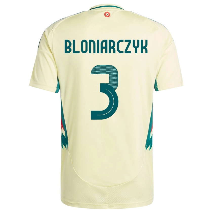 Danxen Damen Wales Kaven Bloniarczyk #3 Beige Gelb Auswärtstrikot Trikot 24-26 T-Shirt Schweiz