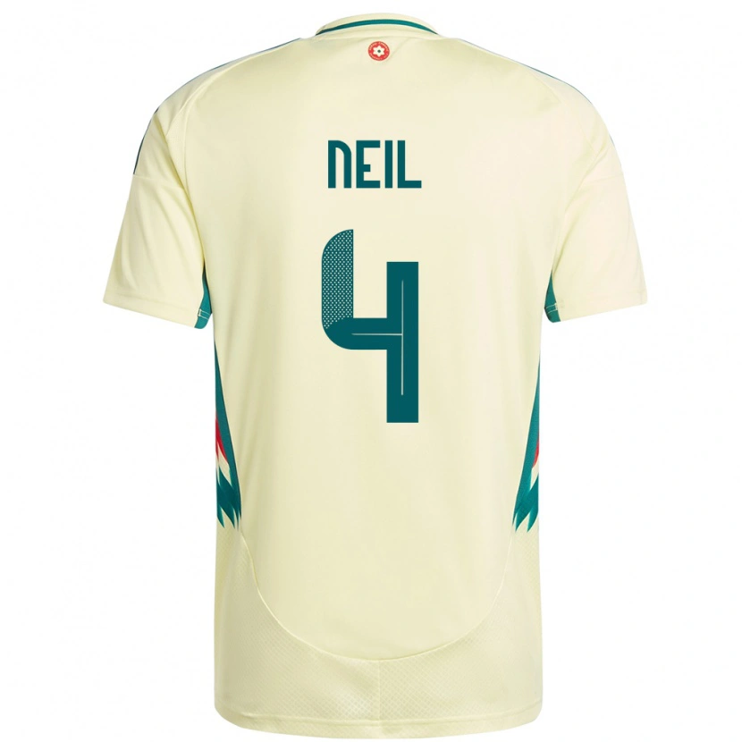 Danxen Damen Wales Marlie Neil #4 Beige Gelb Auswärtstrikot Trikot 24-26 T-Shirt Schweiz