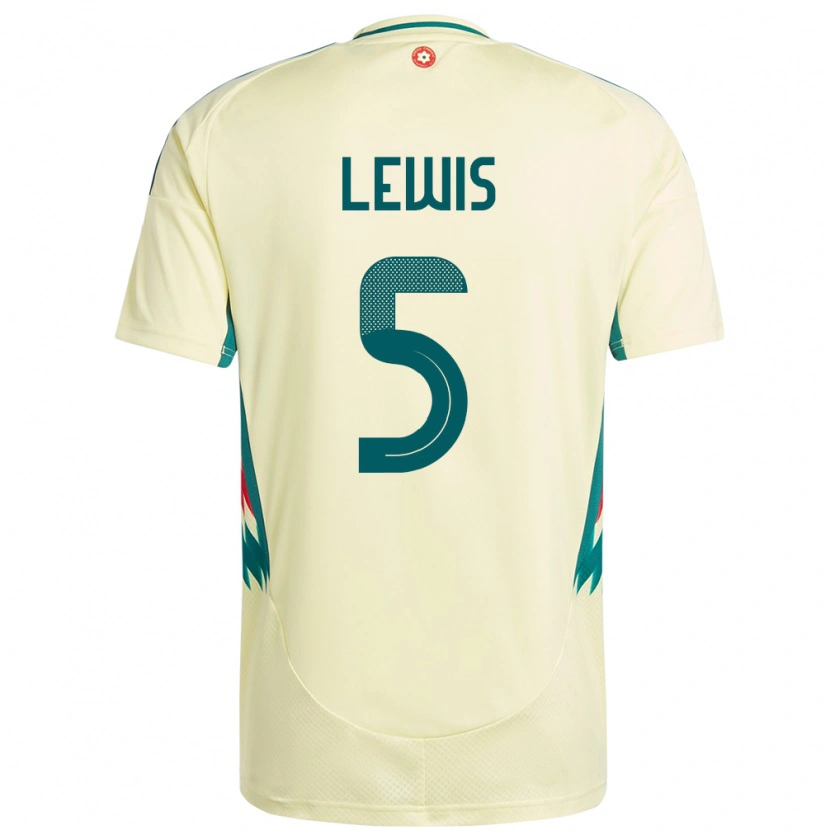 Danxen Damen Wales Emlyn Lewis #5 Beige Gelb Auswärtstrikot Trikot 24-26 T-Shirt Schweiz