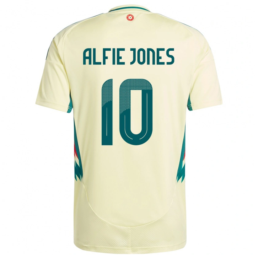 Danxen Damen Wales Alfie Jones #10 Beige Gelb Auswärtstrikot Trikot 24-26 T-Shirt Schweiz