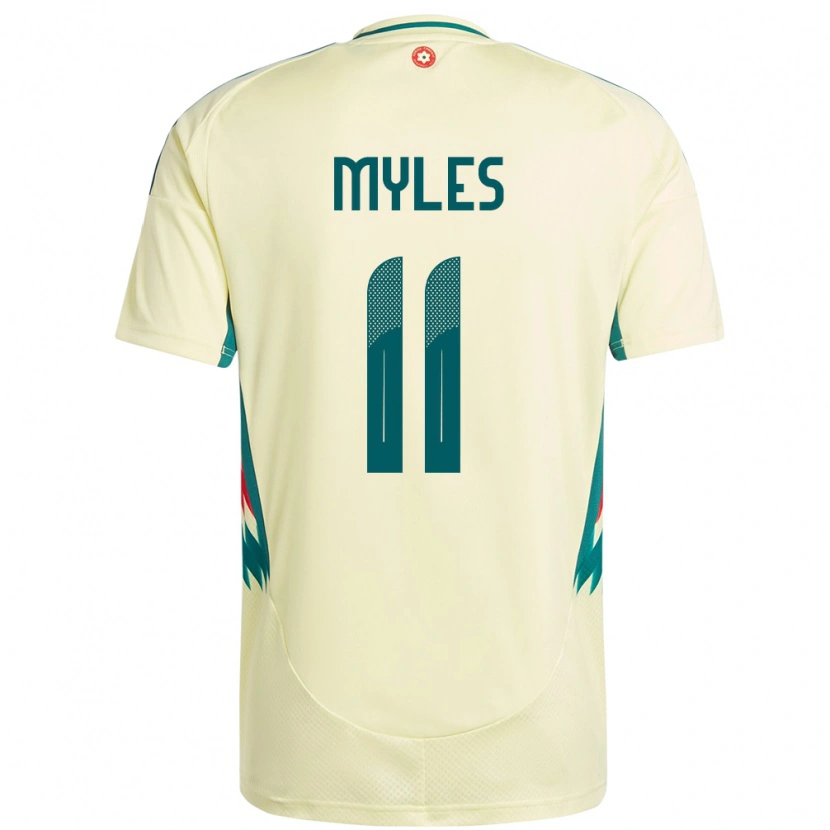 Danxen Damen Wales Elliot Myles #11 Beige Gelb Auswärtstrikot Trikot 24-26 T-Shirt Schweiz