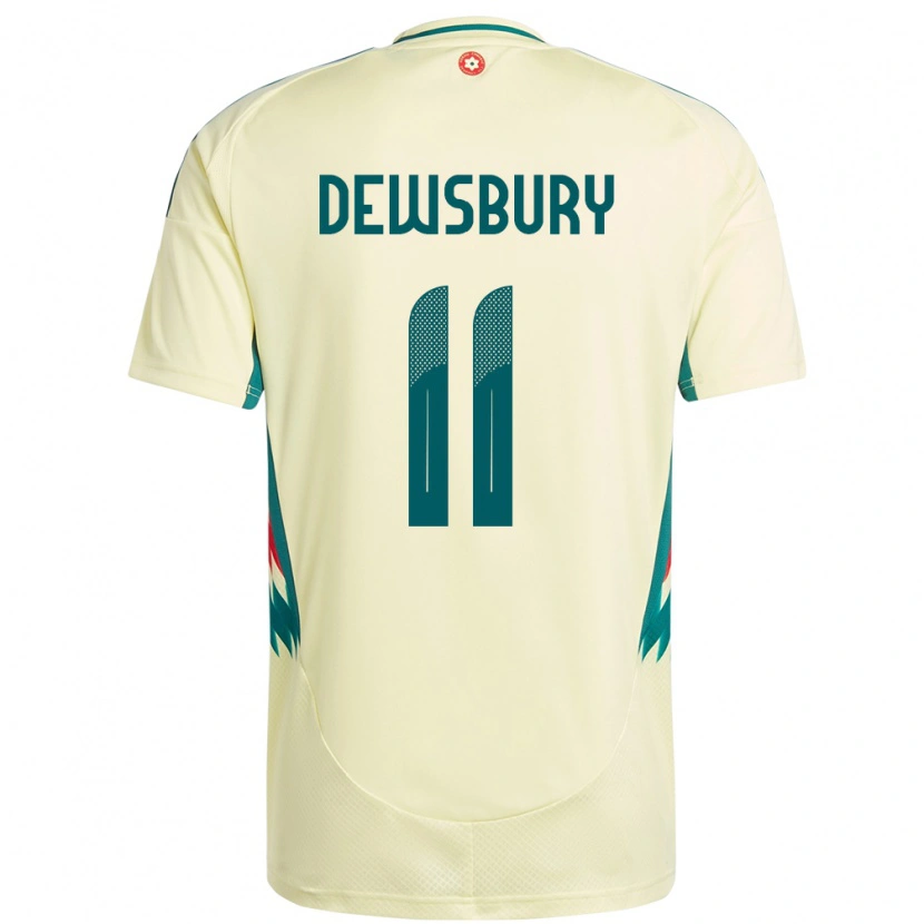 Danxen Damen Wales Ollie Dewsbury #11 Beige Gelb Auswärtstrikot Trikot 24-26 T-Shirt Schweiz