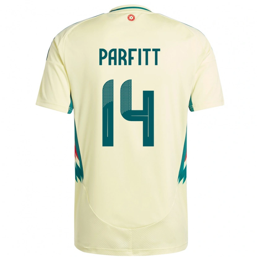 Danxen Damen Wales T-Jay Parfitt #14 Beige Gelb Auswärtstrikot Trikot 24-26 T-Shirt Schweiz