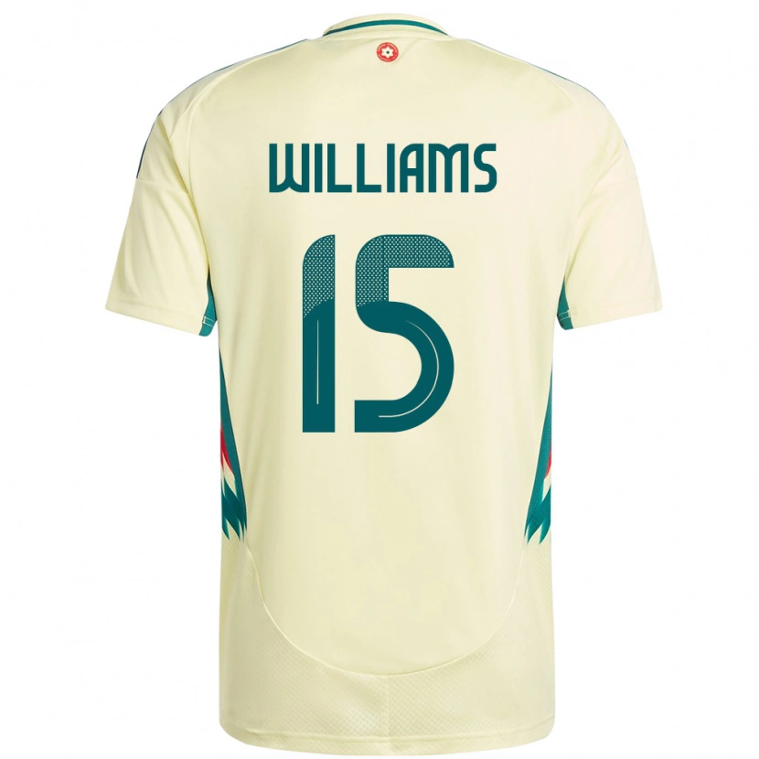 Danxen Damen Wales Joe Williams #15 Beige Gelb Auswärtstrikot Trikot 24-26 T-Shirt Schweiz