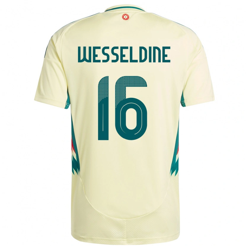 Danxen Damen Wales Charlie Wesseldine #16 Beige Gelb Auswärtstrikot Trikot 24-26 T-Shirt Schweiz
