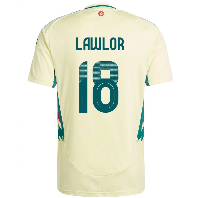 Danxen Damen Wales Dylan Lawlor #18 Beige Gelb Auswärtstrikot Trikot 24-26 T-Shirt Schweiz