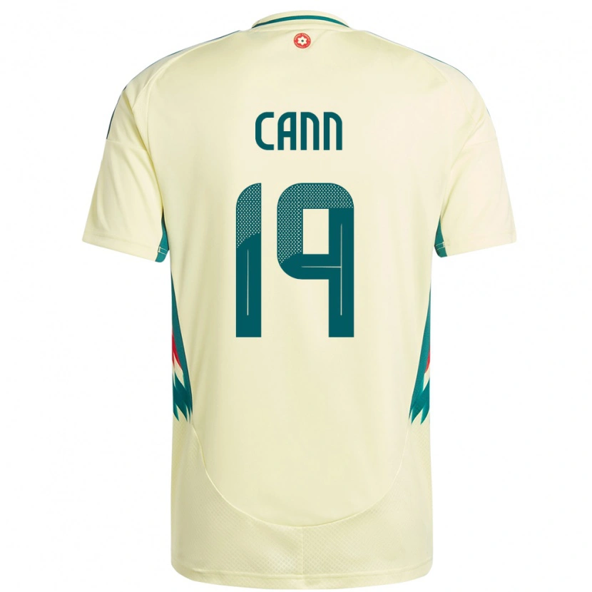 Danxen Damen Wales Ethan Cann #19 Beige Gelb Auswärtstrikot Trikot 24-26 T-Shirt Schweiz