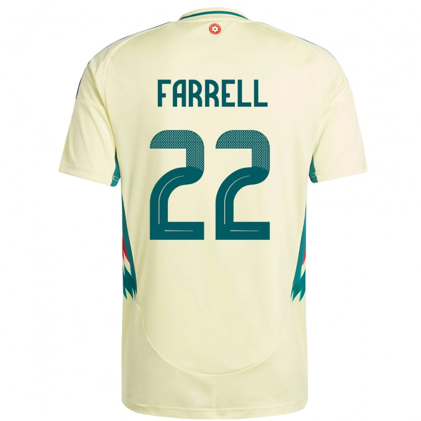 Danxen Damen Wales Joshua Farrell #22 Beige Gelb Auswärtstrikot Trikot 24-26 T-Shirt Schweiz