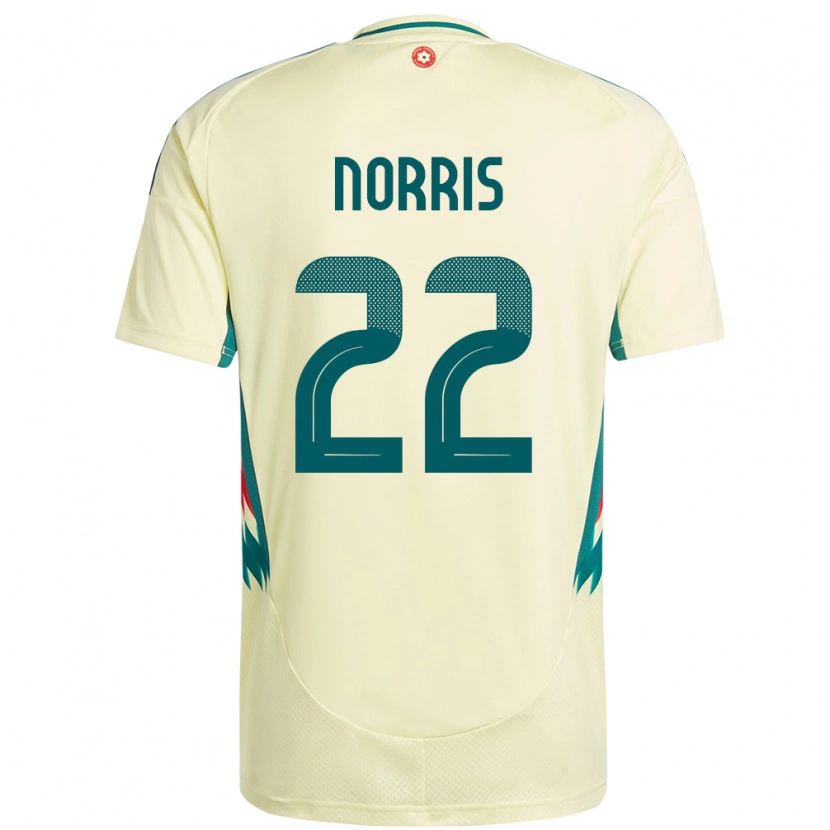 Danxen Damen Wales Jacob Norris #22 Beige Gelb Auswärtstrikot Trikot 24-26 T-Shirt Schweiz