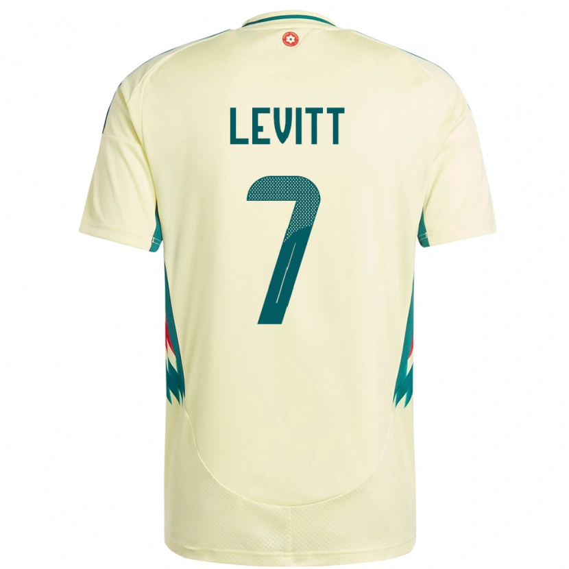 Danxen Damen Wales Dylan Levitt #7 Beige Gelb Auswärtstrikot Trikot 24-26 T-Shirt Schweiz