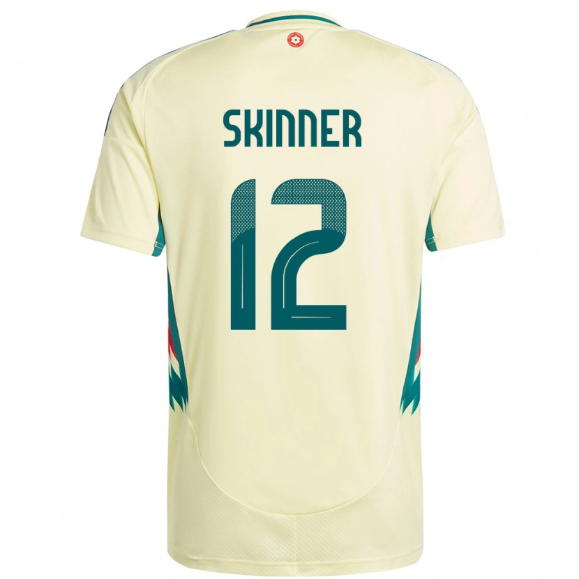 Danxen Damen Wales Claire Skinner #12 Beige Gelb Auswärtstrikot Trikot 24-26 T-Shirt Schweiz