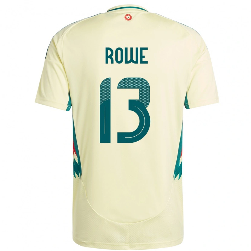 Danxen Damen Wales Rachel Rowe #13 Beige Gelb Auswärtstrikot Trikot 24-26 T-Shirt Schweiz