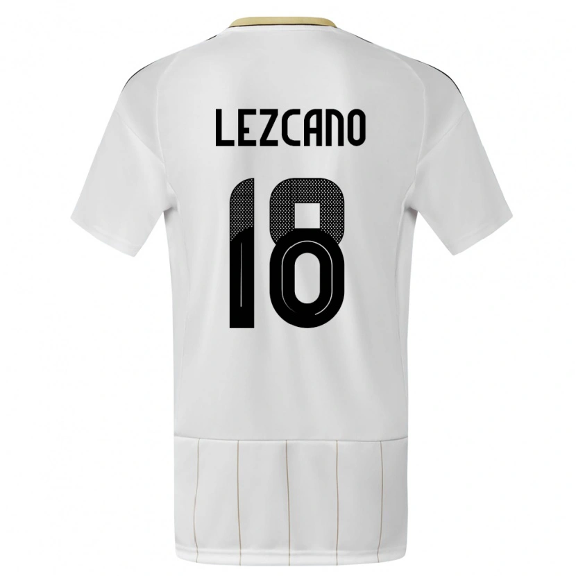 Danxen Damen Costa Rica Alexandre Lezcano #18 Weiß Auswärtstrikot Trikot 24-26 T-Shirt Schweiz