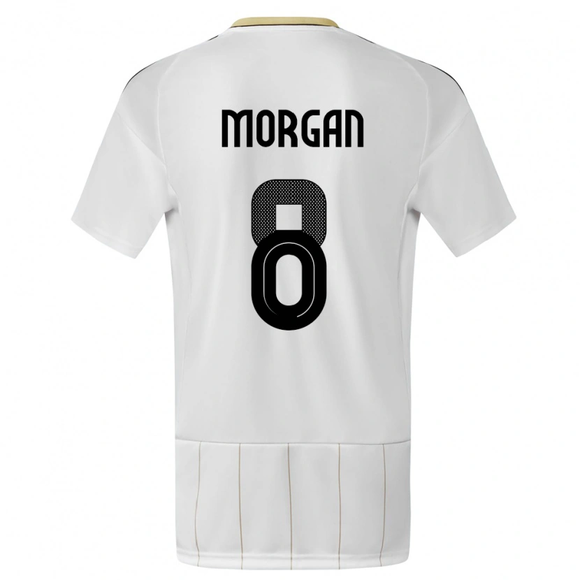 Danxen Damen Costa Rica Hakeem Morgan #8 Weiß Auswärtstrikot Trikot 24-26 T-Shirt Schweiz