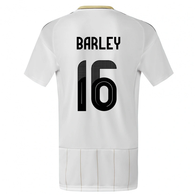 Danxen Damen Costa Rica Ethan Barley #16 Weiß Auswärtstrikot Trikot 24-26 T-Shirt Schweiz