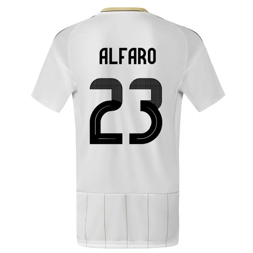 Danxen Damen Costa Rica Marshall Alfaro #23 Weiß Auswärtstrikot Trikot 24-26 T-Shirt Schweiz