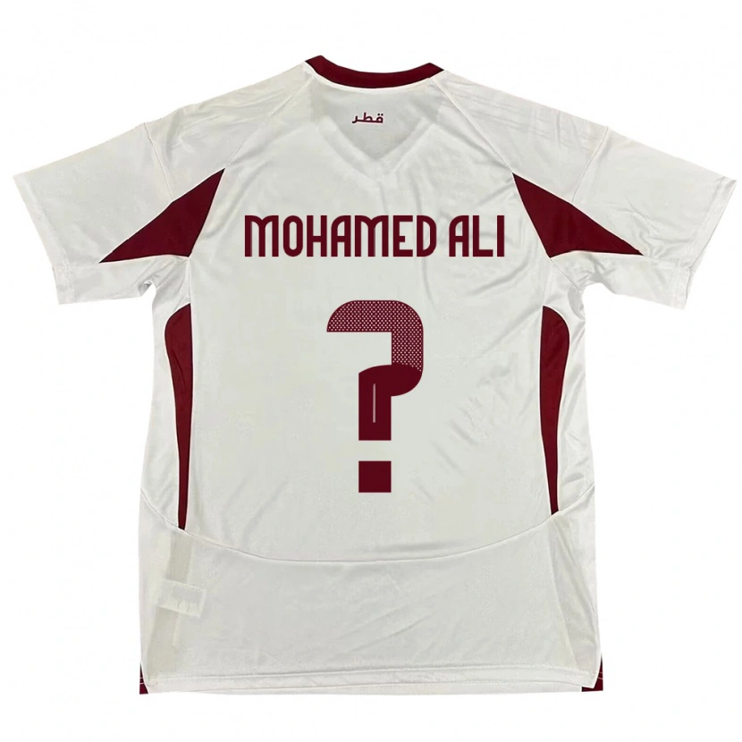 Danxen Damen Katar Youssef Mohamed Ali #0 Weiß Auswärtstrikot Trikot 24-26 T-Shirt Schweiz