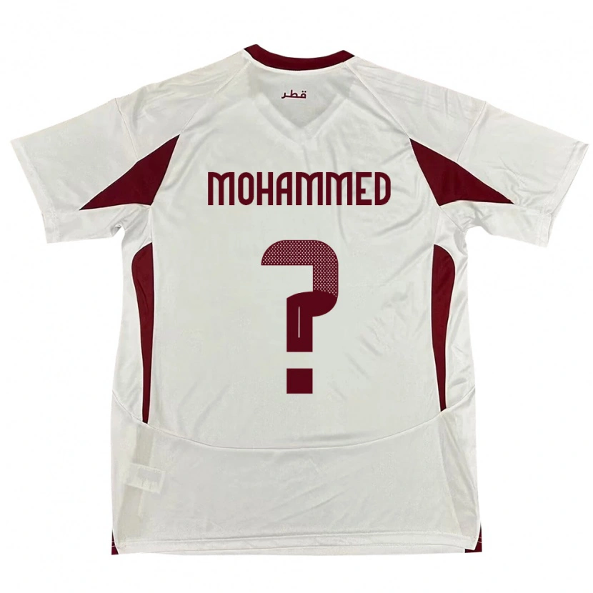 Danxen Damen Katar Bakri Mohammed #0 Weiß Auswärtstrikot Trikot 24-26 T-Shirt Schweiz
