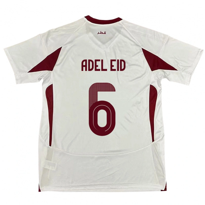 Danxen Damen Katar Bassam Adel Eid #6 Weiß Auswärtstrikot Trikot 24-26 T-Shirt Schweiz