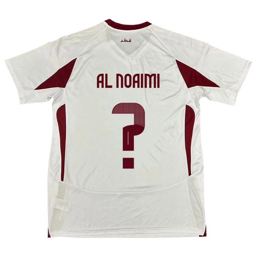 Danxen Damen Katar Mohammad Al Noaimi #0 Weiß Auswärtstrikot Trikot 24-26 T-Shirt Schweiz