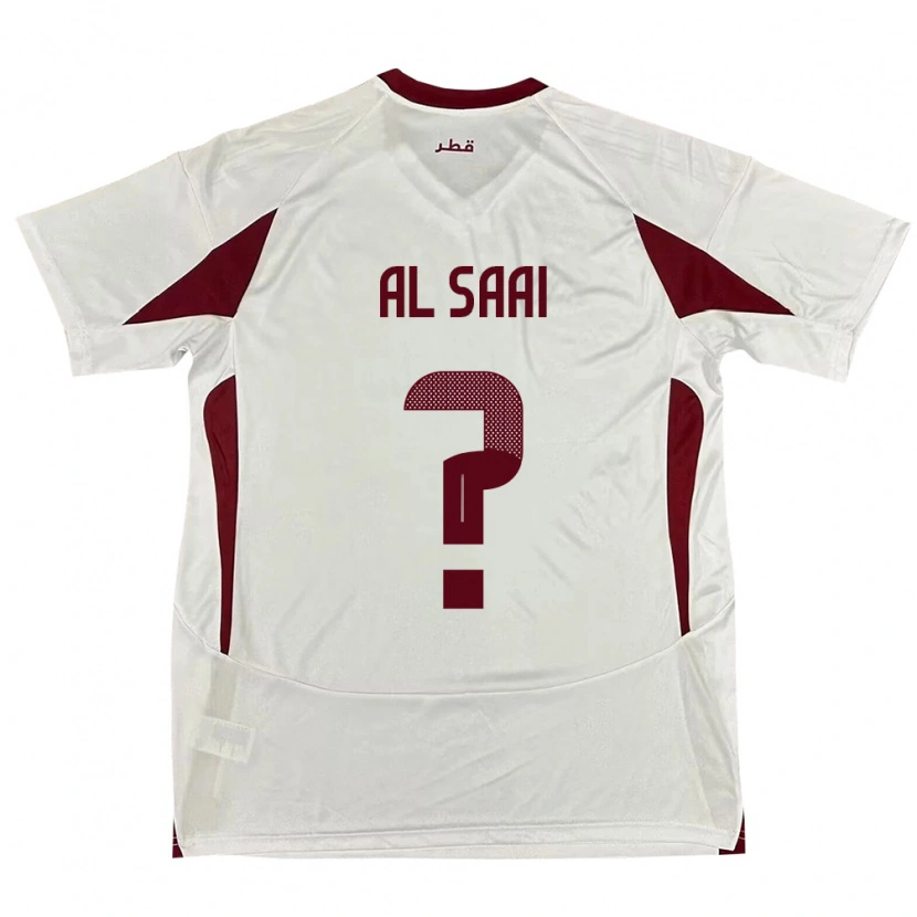 Danxen Damen Katar Abdallah Al Saai #0 Weiß Auswärtstrikot Trikot 24-26 T-Shirt Schweiz