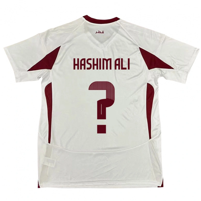 Danxen Damen Katar Hashim Ali #0 Weiß Auswärtstrikot Trikot 24-26 T-Shirt Schweiz