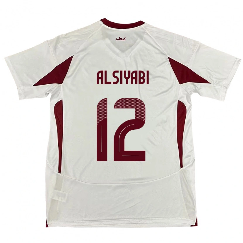 Danxen Damen Katar Shaima Alsiyabi #12 Weiß Auswärtstrikot Trikot 24-26 T-Shirt Schweiz