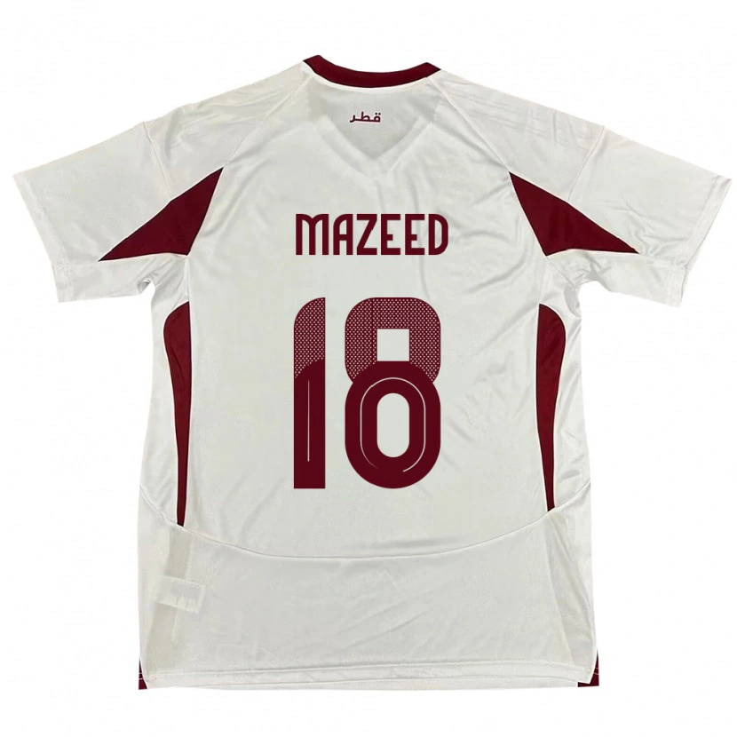 Danxen Damen Katar Khalid Muneer Ali #18 Weiß Auswärtstrikot Trikot 24-26 T-Shirt Schweiz