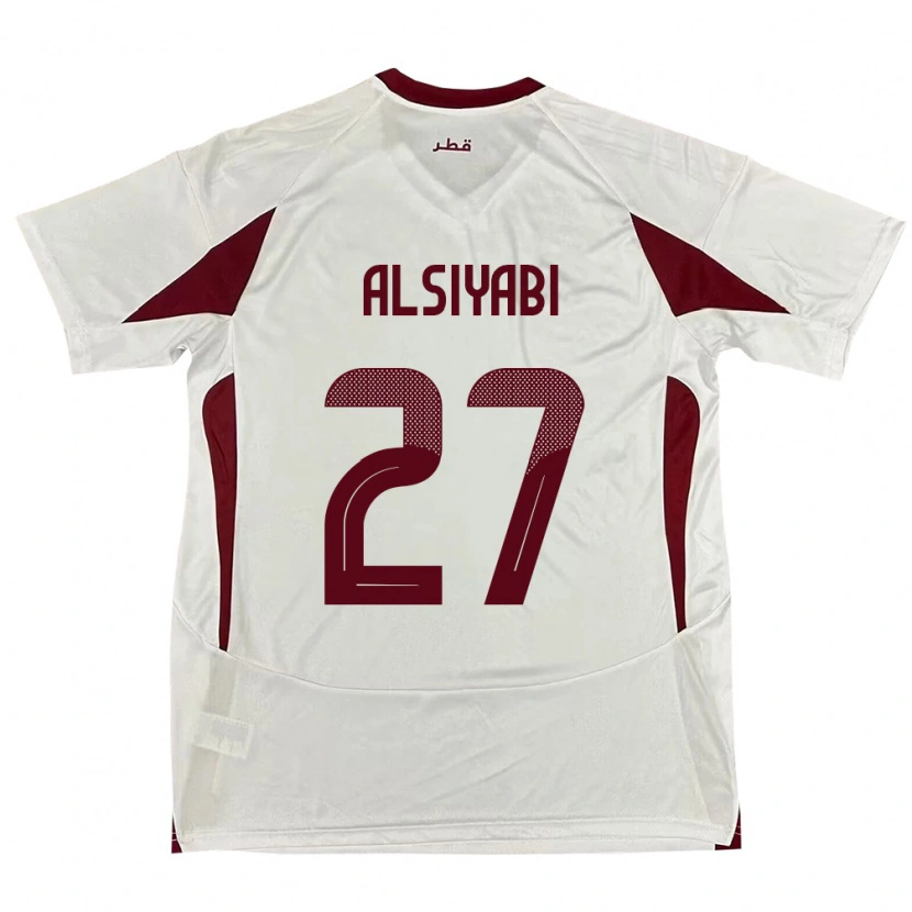 Danxen Damen Katar Nasra Alsiyabi #27 Weiß Auswärtstrikot Trikot 24-26 T-Shirt Schweiz