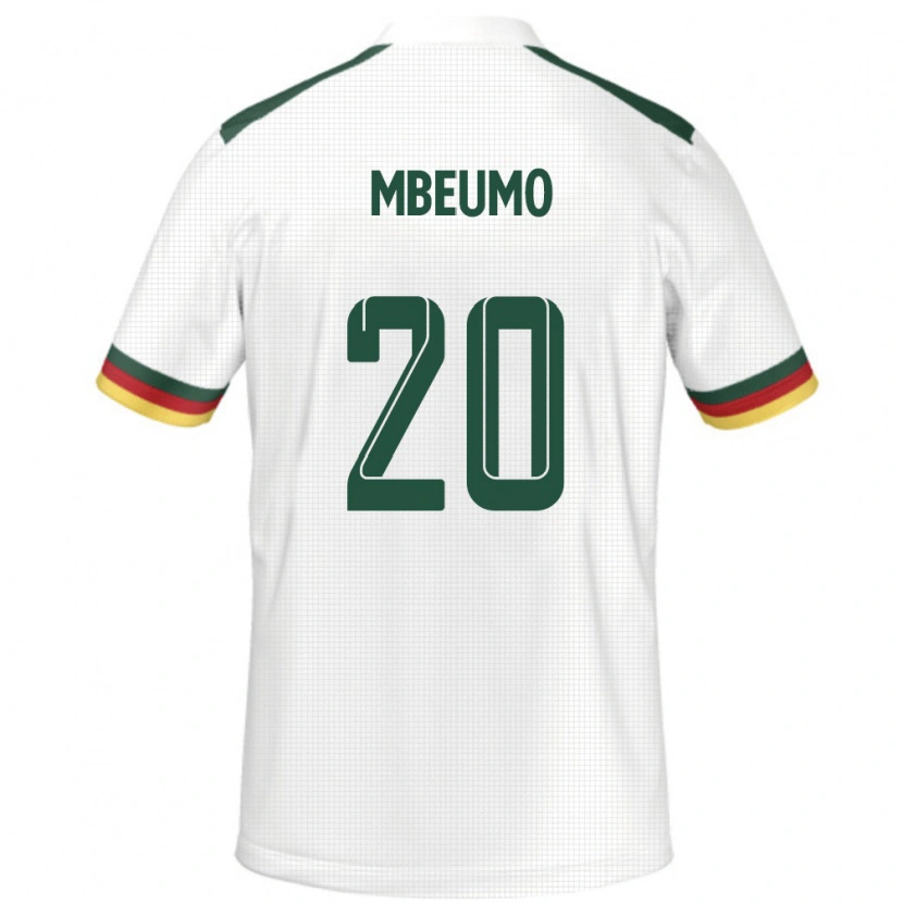Danxen Damen Kamerun Bryan Mbeumo #20 Weiß Auswärtstrikot Trikot 24-26 T-Shirt Schweiz