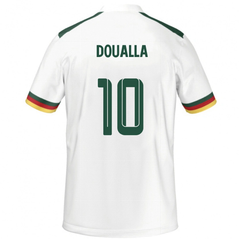 Danxen Damen Kamerun Nathan Doualla #10 Weiß Auswärtstrikot Trikot 24-26 T-Shirt Schweiz